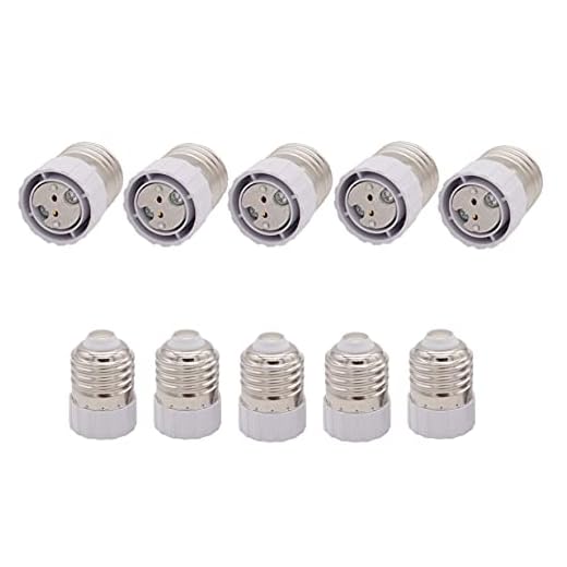 ShuoHui 10 Stück Sockel Adapter E27 auf G4 MR16 GU5.3 für LED o. Halogen Leuchtmittel Lampe Licht