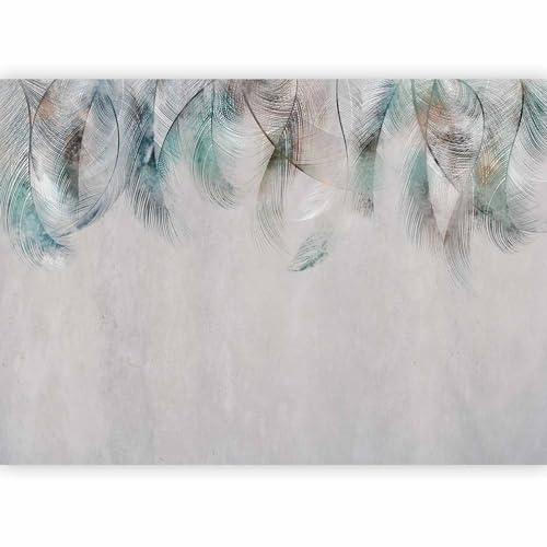 murando - Carta da parati Fiori 400x280 cm Fotomurali in TNT Murale alla moda Decorazione da Muro XXL Poster Gigante Design Cameretta Carta per Pareti Natura Botanica Impianti Foglie blu b-A-0833-a-a