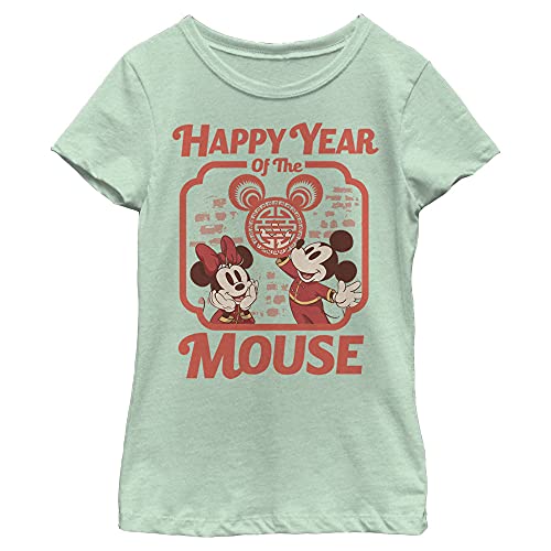 T-shirt Disney col rond pour fille coloris vert menthe taille XL