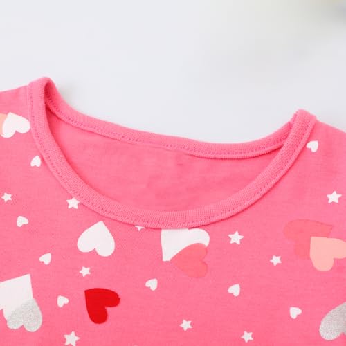 Toddler Girls Dresses Long Sleeve Ruffle Sleeve Fall Winter Cotton Casual Dress 2T-7T3