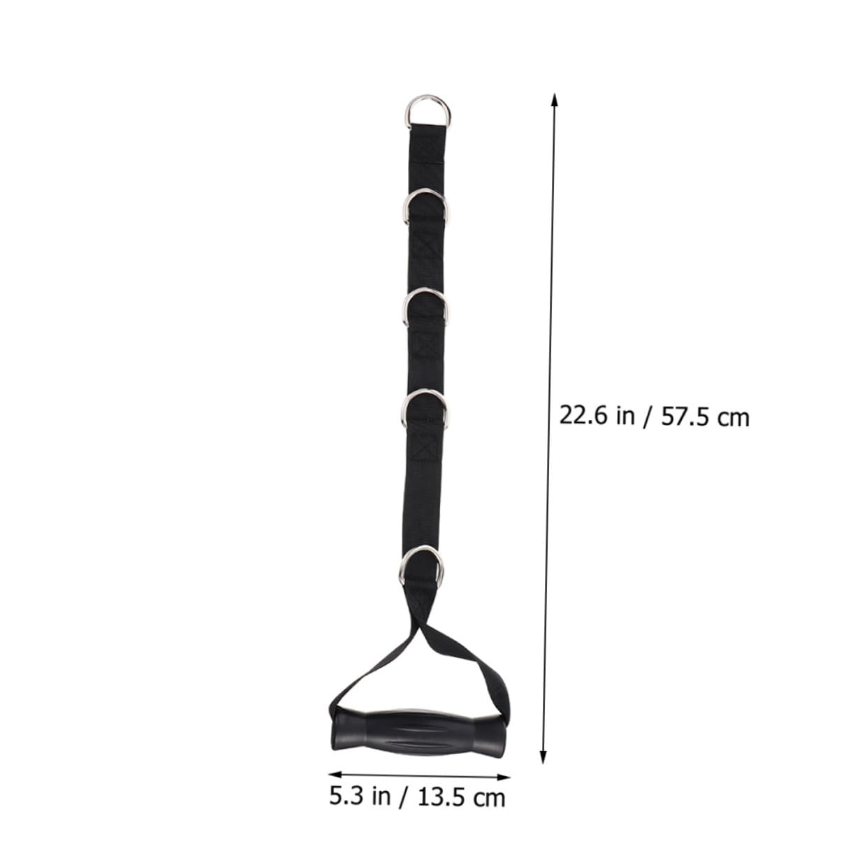 Fasce Elastiche di Resistenza Nere per Esercizi 2 Pezzi | Abs e Acciaio Inox, Tessuto Oxford, Design Portatile per Allenamento Quotidiano