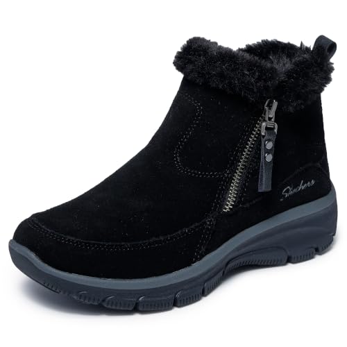 Skechers Women's EASY GOING - COOL ZIP Zip-Up Boot, Black, 6M - image 1