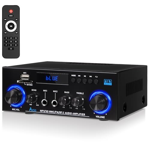 Connessione Universale Bluetooth 5.3: Collegamento stabile fino a 15m con smartphone/tablet, supporta TV, AUX, USB e ingresso microfono per un'esperienza multimediale completa.