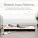 GEMBED Tri-Fold Memory Foam Mattress Twin - 4 Inch Portable Folding Mattress with Handle & Washable Cover, Floor Bed with Non-Slip Base, Space-Saving for Room, Travel, Guest Bed, Yoga, RV, 75