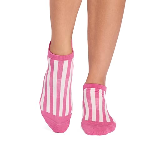 Image of TAVI Savvy Pilates Socks - Grip Socks for Women with Non-Slip Grips, Heel Tab, Arch Support, Wear for Yoga, Barre