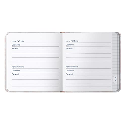 Busy B Password Book, Pink Daisy Cover, All your Internet Passwords in One Place - Image 4