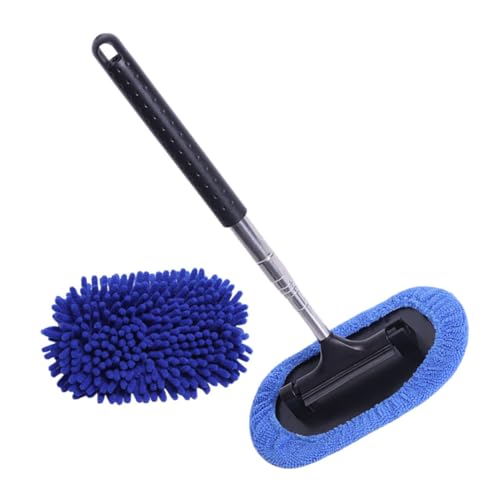 Alipis Long Handle Car Window Cleaner Windshield Squeegee Rearview Mirror Wiper Auto Detailing Tool Window Wiper Mirror Cleaner