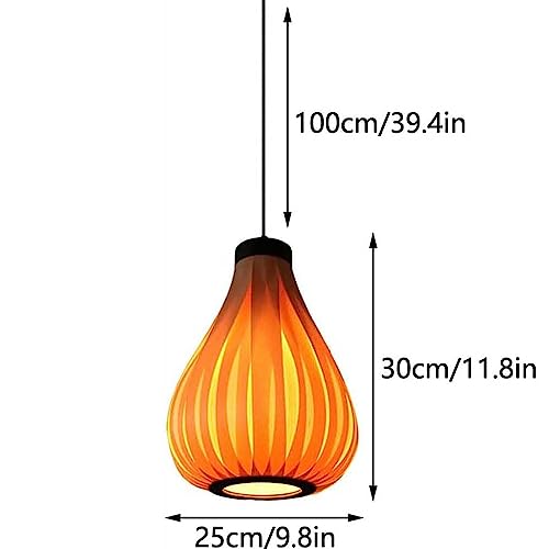 Lámparas de techo de estilo de madera natural para techos altos y bajos 3