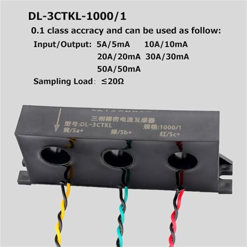 Transformateur de courant triphasé DL-3CTKL pour mesure de précision AC 1000/1 - 2