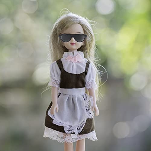 Doll Mini Doll Glasses Mini Sunglasses 80Pcs Sunglasses Black Glasses for s Black2