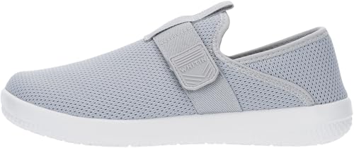 WHITIN Mens Water Shoes Size 13 Quick Dry Summer Aqua Slip On Mesh Walking Fashion Casual Travel Tennis Sneakers Grey 472