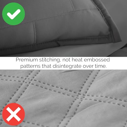 Image of Southshore Fine Living, Inc. Twin Day Bed Comforter Sets, 6-Piece Trundle Bed Bedding Set with Bedspread, 3 Pillow Shams, Bedskirt, Throw Pillow - DayBed Cover Sets, Brickyard Slate Grey
