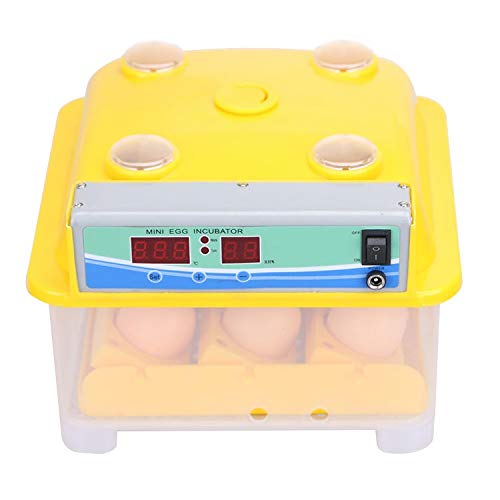 HUMBE&CO - Save Trees, Save Earth Plastic Body Automatic Digital Intelligent Chicken Egg Hatcher Incubator for Eggs with Low Power with Auto Turning Egg (Yellow) 15