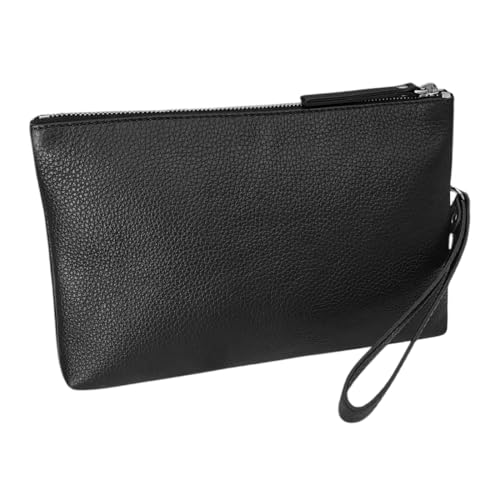 Look sobrio e classico: il raffinato nero della pochette si adatta perfettamente a qualsiasi stile e occasione, rendendola ideale sia per il lavoro che per il tempo libero.