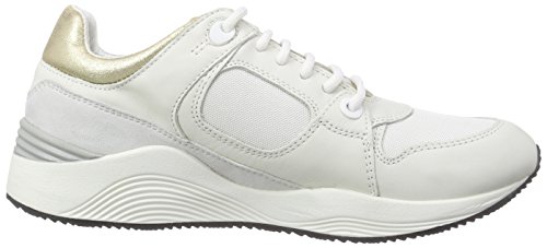 Geox D Omaya A, Scarpe Low-Top Donna, Bianco (off
