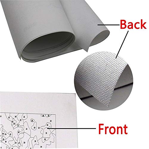 Empty Schilderen op nummer, set met tulpenvaas, doe-het-zelf, canvas, decoratie, huis, structuur, voorgedrukt, borstels, tekening, schilderij, hand, woondecoratie 40 x 50 cm (zonder lijst). - Afbeelding 3