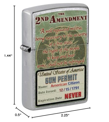 Encendedor Zippo Rights Street Chrome 81403 miniatura 4