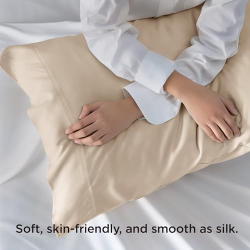Image of Bedsure King Size Pillow Cases Set of 2, 100% Rayon Derived from Bamboo