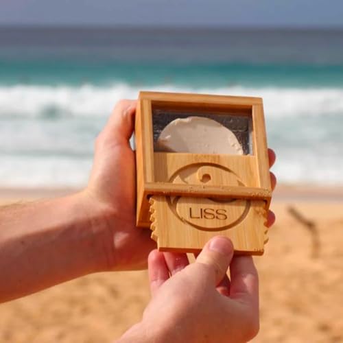 image for Living in Sunshine Surf Wax Box Insulated, Bamboo Holder with Insulate