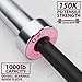 Synergee Open 15kg Women’s Black Phosphate Shaft and Chrome Sleeve Olympic Barbell. Rated 1000lbs for Weightlifting and Powerlifting.