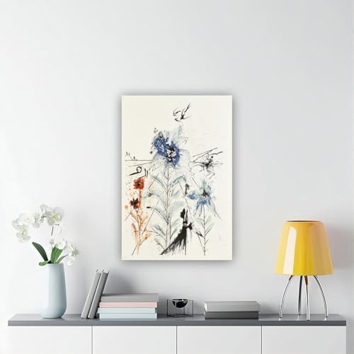 Impression sur toile Salvador Dalí Fleur Magicien de qualité giclée