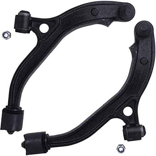 Image of Detroit Axle - 10pc Front End Control Arms Kit for Chrysler Town & Country Dodge Grand Caravan Plymouth Voyager, Lower Control Arms Tie Rods Sway Bars Boots & Bellows Replacement