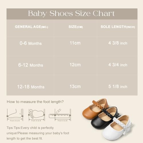 Image of Meckior Infant Baby Girl Sandals Soft Non-Slip Rubber Sole Handmade Princess Wedding Dress Shoes Toddler First Walkers