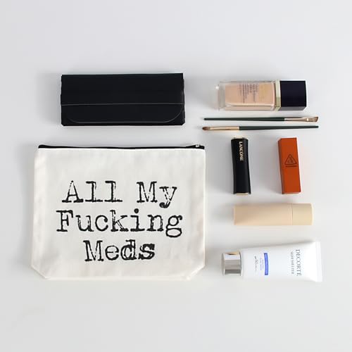 Funny Letter Print Travel Medicine Bags Makeup Bag,Nurse Practitioner Gifts for Women,Med Bag For Girl3