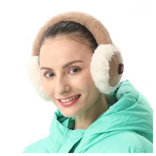 Heated Ear Warmer for Winter Women & Men Running, Electric Ear Muff Soft & Warm, Ear Covers for Cold Weather