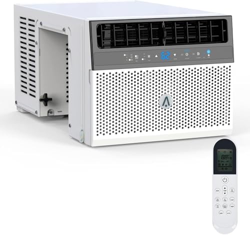 GarveeLife 6000 BTU Window Air Conditioner, 115V/60Hz, Ultra Quiet, Energy Efficient, Remote Control, Air Conditioner with Installation, Heater Combo, for Home, Office, Dorm