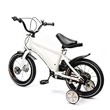 Jungen Kinderfahrrad Mit StüTzräDer Unisex Ab 3-6 JahrekinderfahrräDer KinderfahrräDer AnfäNger Fahrrad Kinderrad StüTzräDe MäDchen Bike Kinder FahrräDer MäDchenfahrrad Anti-Rutsch (Weiß/14)