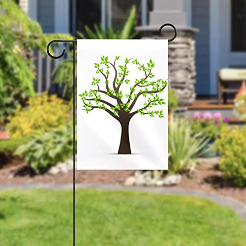 Drapeau de jardin feuilles vertes double face de qualité supérieure