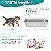 IKITCHEN Stainless Steel Cat Litter Box, Large Metal Litter Pan for Cats, Kitty Litter Box Never Absorbs Odors, Low Side Entry Non Stick, Easy Clean 17.5 x 13.5 x 4 inches