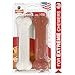 Nylabone Original Bone Power Chew Toy for Dogs, Durable Dog Toys for Aggressive Chewers, Basted Blast Bacon & Chicken Flavor, Medium - Up to 35 lbs, 2 Pack