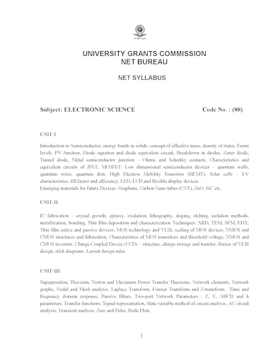 Image of UGC NET Paper 2 Electronics Science Chapterwise Question Bank | Solved Questions with Detailed Explanations | Based on Updated Exam
