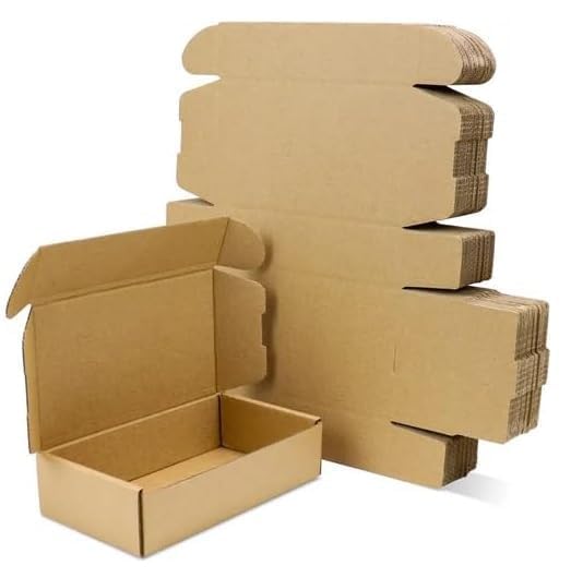 MM WILL CARE Ply E-Fluet Flat Self Locking/Auto Lock Corrugated Packaging Boxes Size: 8 x 5 x 2 Inch (Pack of 25, Brown) (B0D1R8YLLB) Amazon Price History, Amazon Price Tracker