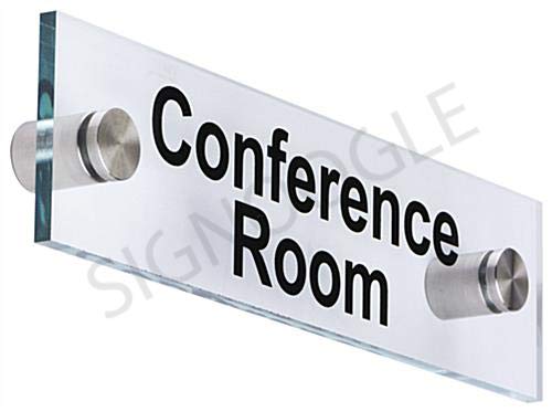SIGNOOGLE Conference Room Acrylic Sign Boards Bank Office School Medical College Pharmacy Commercial Signage Boards (30 Cm x 10 Cm)