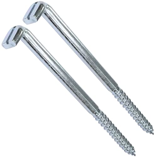 Aerzetix C48192 L-förmige Schraubhaken Satz 2