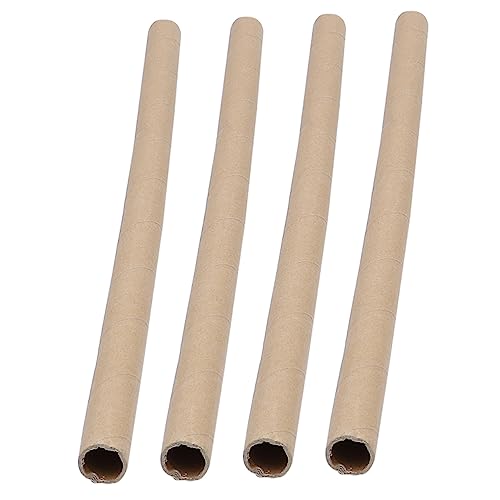 DOITOOL 4pcs Thick Cardboard Cylinder Craft Tubes DIY Paper Tube for Poster Storage