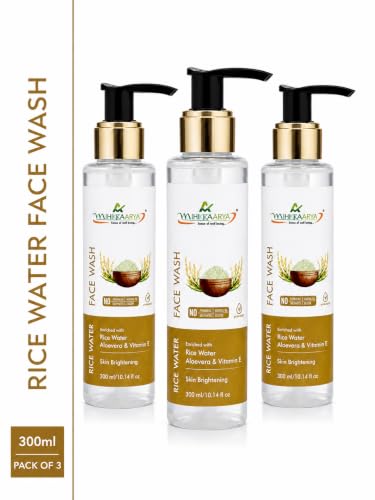 Image of Rice Water Infused Face Wash for Gentle Cleansing - Pack of 3