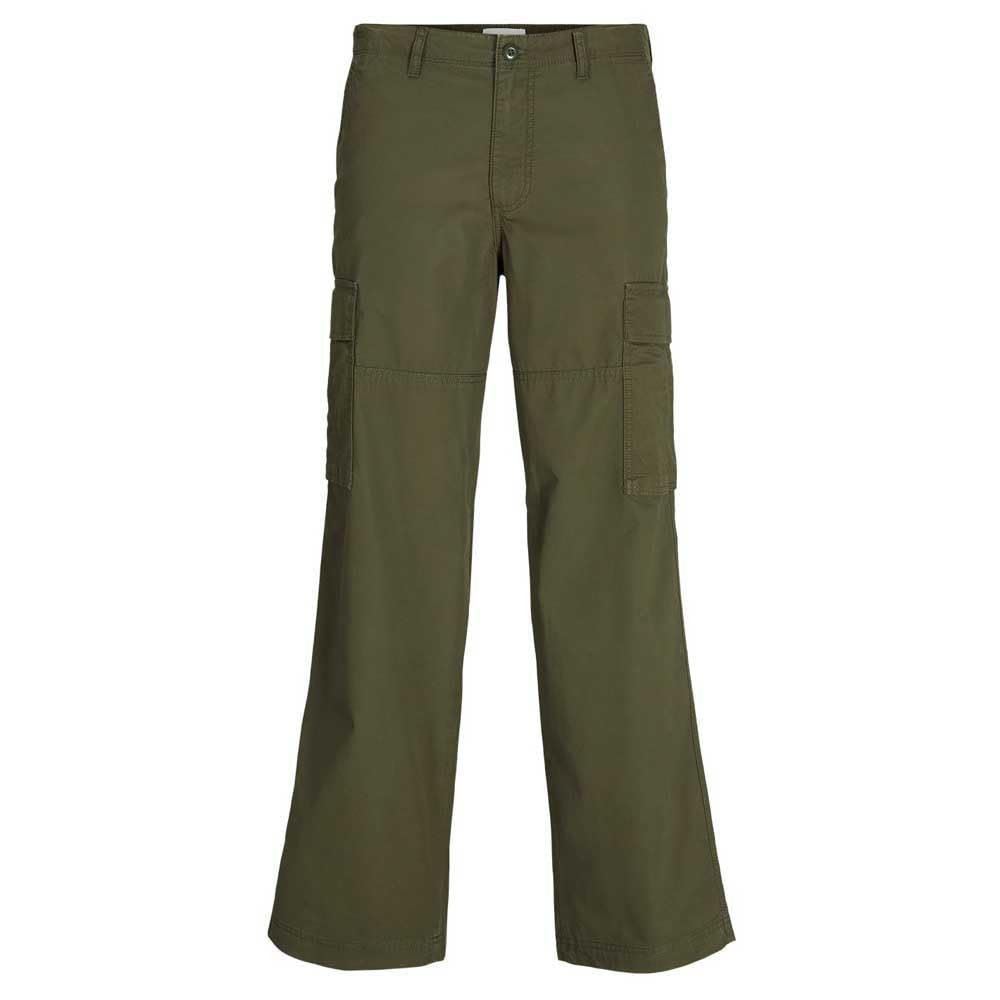 JACK & JONES Men's Jpstbill Jjknockout Cargo Ln Styd Cargo Trousers, Olive Night, 31 W/32 L