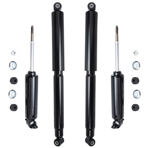 Image of Detroit Axle - 2WD Shock Absorbers for 97-04 Dakota, 99-03 Dodge Durango, 4 Front and Shock Absorbers Assembly 1999 2000 2001 2002 2003 Replacement