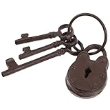 JUMPLAWN Llaveros de Hierro Fundido Vintage para Colgar Pared Decoración Rústica de Jardín y Hogar Colgante Pirata Antiguo Resistente y Duradero