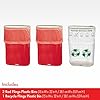 Party City Flings Plastic Bin (3-Pack) - Red (2) and Recycle (1) - 22 x 15 - Stylish & Convenient Portable Waste Solution for Events & Parties #1