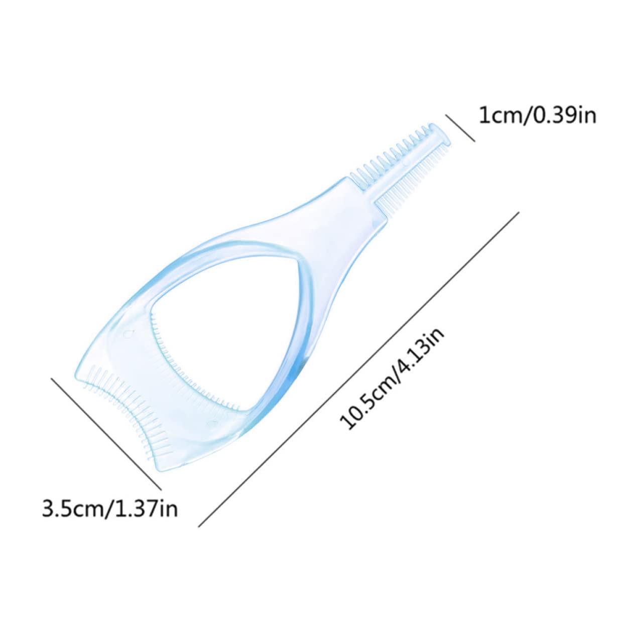 Mascara Applicator Guide Tool 3 in 1 Eyelashes Tools Eye Shadow Shield Eyelash Brush Blue : Beauty & Personal Care