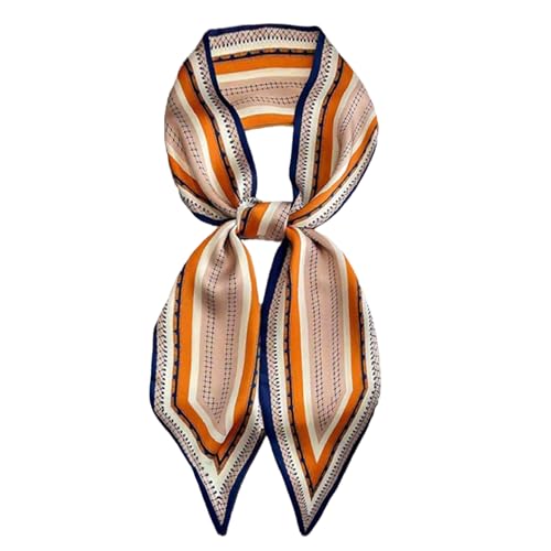 Image of Head Hair Scarf for Women,Silky Long Headscarf Purse Bag Scarfs for Handbag Fashion Satin Neck Scarves Accessories