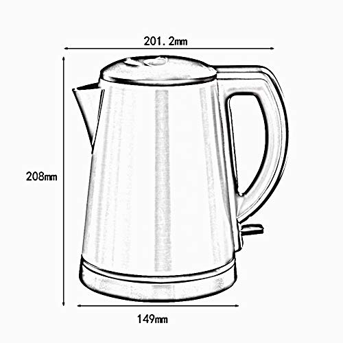 Hervidor eléctrico inteligente mini 1.2L acero inoxidable miniatura 4