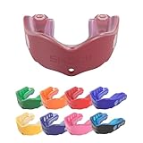 Shock Doctor Gel Max Convertible Mouth Guard, Maroon, Adult