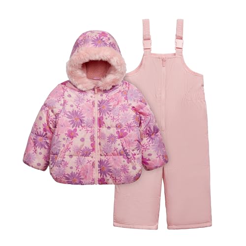 Carter's Toddler & Little Girls' Insulated 2-Piece Print Snowsuit Bib Snow Pant Set