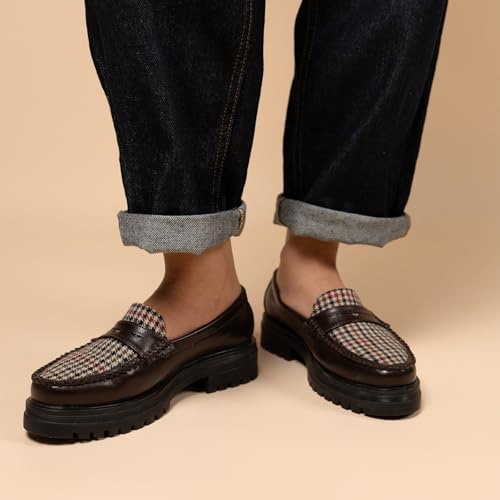 Image of Theater Dr. Storm Loafers for Women | Stylish Chunky Penny Formal Loafers | Lightweight Comfortable Footwear with Cushioned Insole